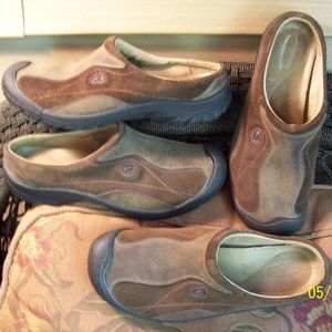 2 PAIR LOT> KEEN Walking/Trail Leather Shoes 7